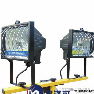 LED防水投光灯 超亮野营户外作业灯 伸缩支架施工应急双头5