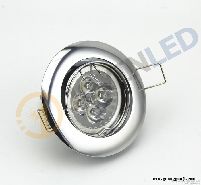 led灯杯 射灯支架MR16gu5.3GU10可调节 铬色替图1