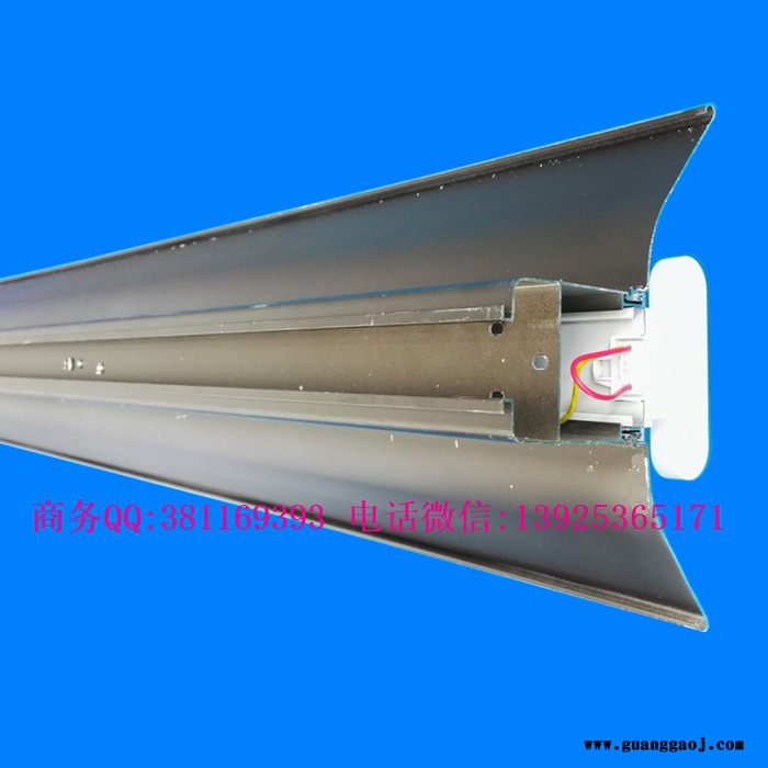 双层LED线槽灯 米铝型材桥架灯 黑白色超市线槽灯 LED线槽光带图1