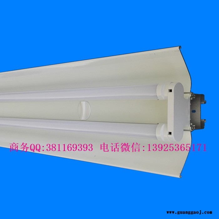 双层LED线槽灯 米铝型材桥架灯 黑白色超市线槽灯 LED线槽光带图2