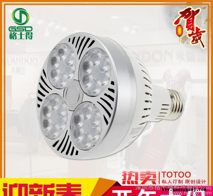 直销高亮度led PAR30 射灯 30W 可搭配天花支架及图2