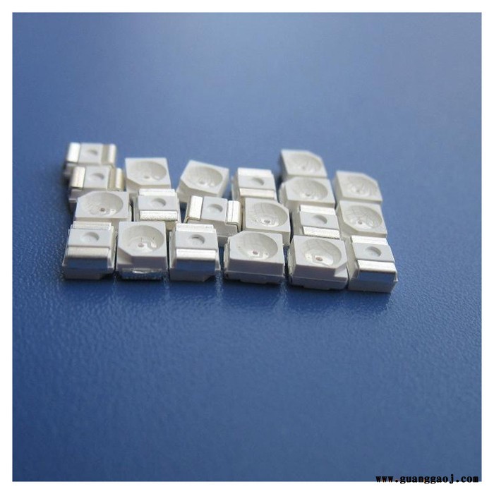 凯腾3528LED贴片灯珠2V 0.06W红光蓝绿光黄光金线铜支架三安芯片