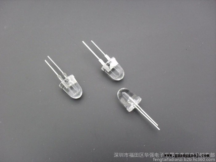 F10/10MM白光0.5W 超高亮大支架白光白灯led灯珠发光二极管图2
