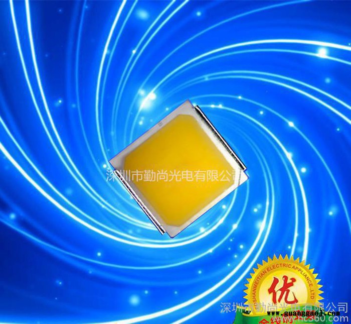 LED贴片5054正白暖白105-115LM **铜支架1W灯珠 深圳市勤尚光电图2