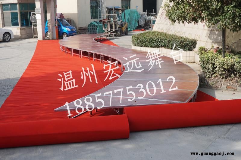 宁波简易折叠舞台 宁波婚庆简单折叠舞台 宁波价格便宜折叠舞台 宁波方便使用实用折叠舞台温州宏远婚庆T台图4