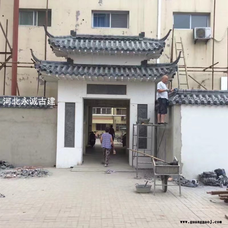 农村仿古戏楼 新农村仿古舞台 古建戏台图2