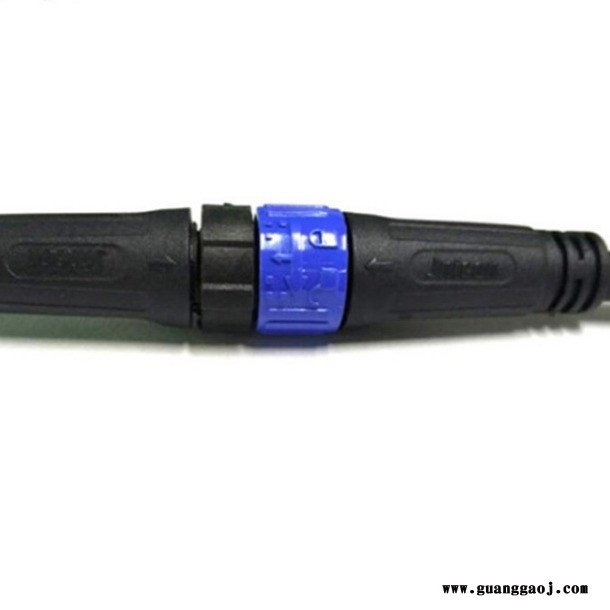 定制M16防水连接器 自锁智能 舞台灯模组2-8芯自锁公母对接防水连接线