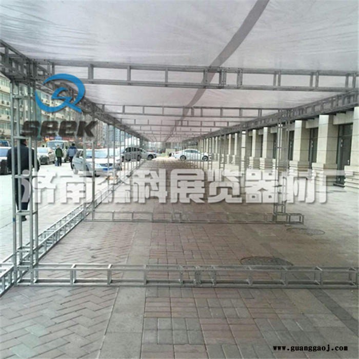 济南森科桁架钢铁桁架方管背景架展架户外展位婚庆桁架图2