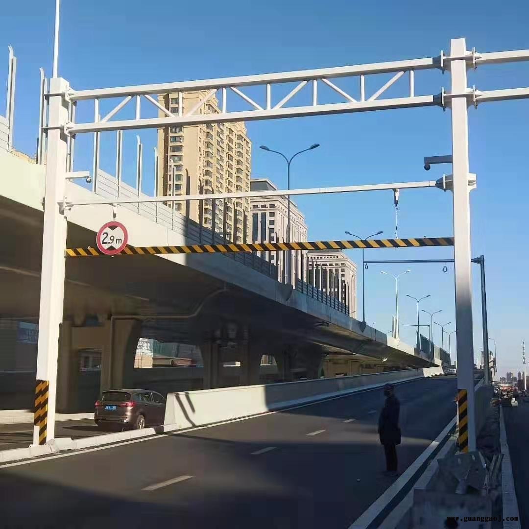 山东 管桁架 交通龙门架 高速公路龙门架 道路限高架 样式齐全图2