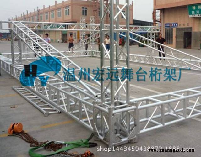 重型桁架 520x760铝板灯光桁架 铝合金铝板桁架 跨度20米演出舞台灯光架桁架图4