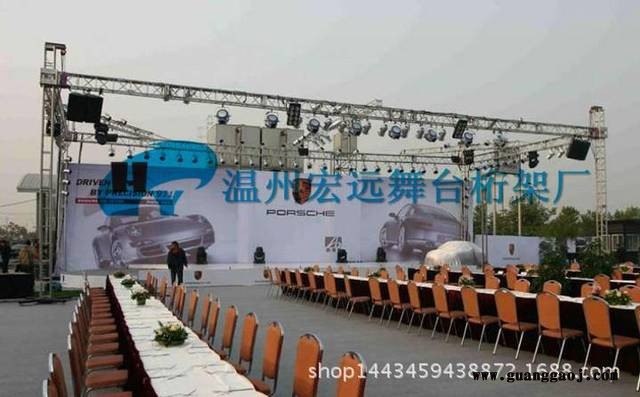 重型桁架 520x760铝板灯光桁架 铝合金铝板桁架 跨度20米演出舞台灯光架桁架图2