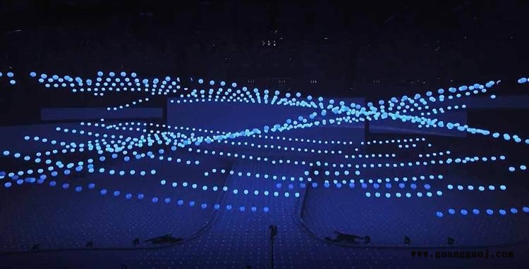LED悬浮矩阵球 升降动能球 动态升降球矩阵发光球舞台LED舞台升降造型灯机械矩阵灯鸣响图2