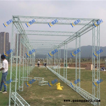 成都固定方管桁架厂家批发销售固定200x200桁架,烤漆圆管桁架,桁架舞台广告架,四川成都德阳喷绘成都桁架绵阳桁架遂宁桁图2