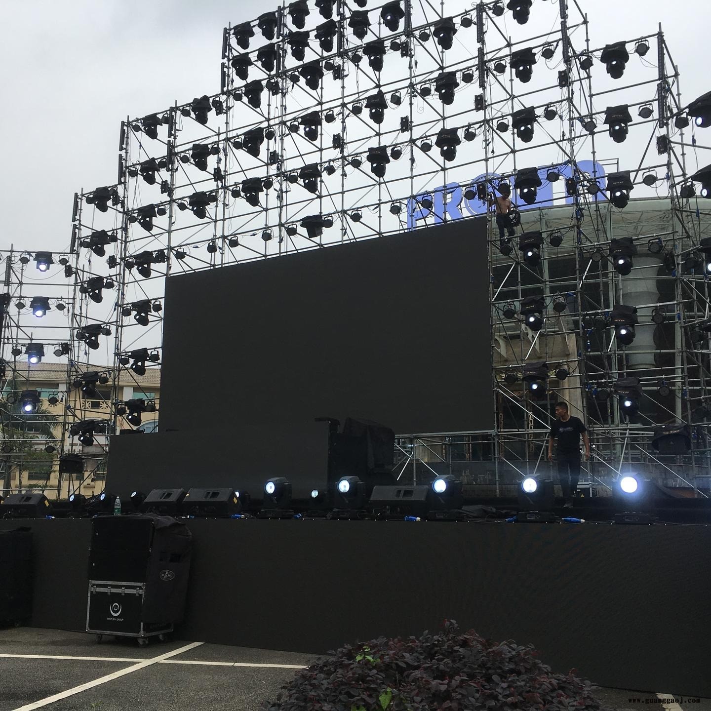 广州佛山东莞铝合金舞台搭建  雷亚架舞台租赁  高0.2米~1.5米  桁架背景架搭建图5