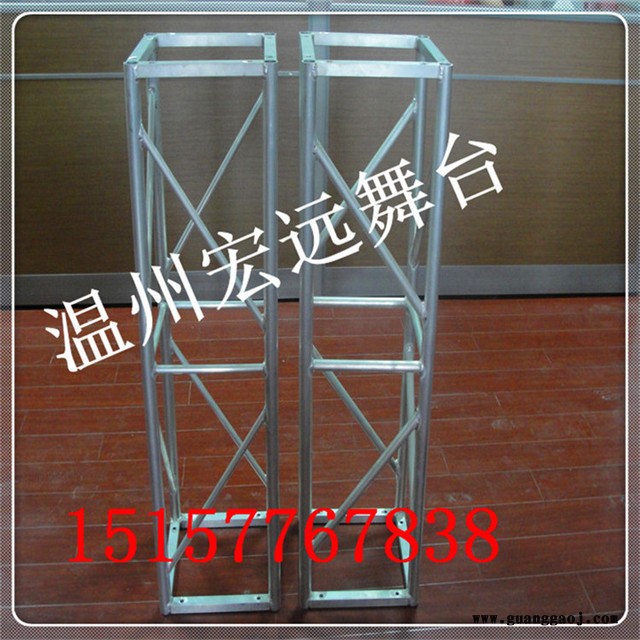 300x300铝合金桁架圆管桁架 螺丝方通舞台灯光架规格 浙江温州丽水台州圆管铝桁架灯光架图3