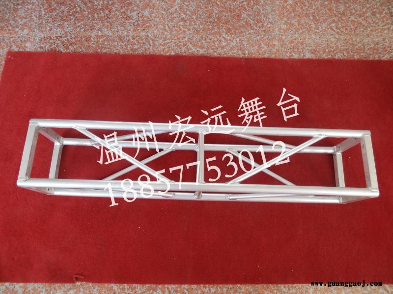 300x300铝合金桁架圆管桁架 螺丝方通舞台灯光架规格 浙江温州丽水台州圆管铝桁架灯光架图5