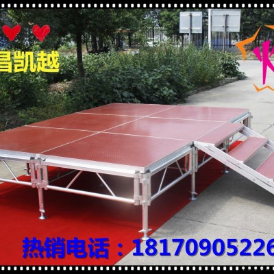 铝合金舞台大型活动舞台折叠婚庆合唱台快装卷梯桁架钢铁雷亚架