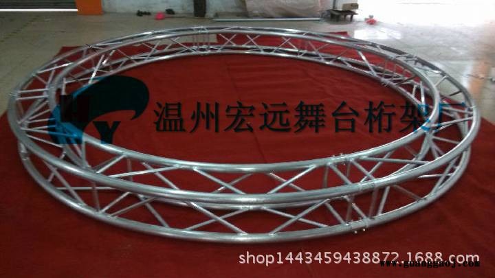 酒吧装修灯光架铝合金truss架 圆形三角形多边形造型桁架酒吧架子 酒店装修用灯光架图2