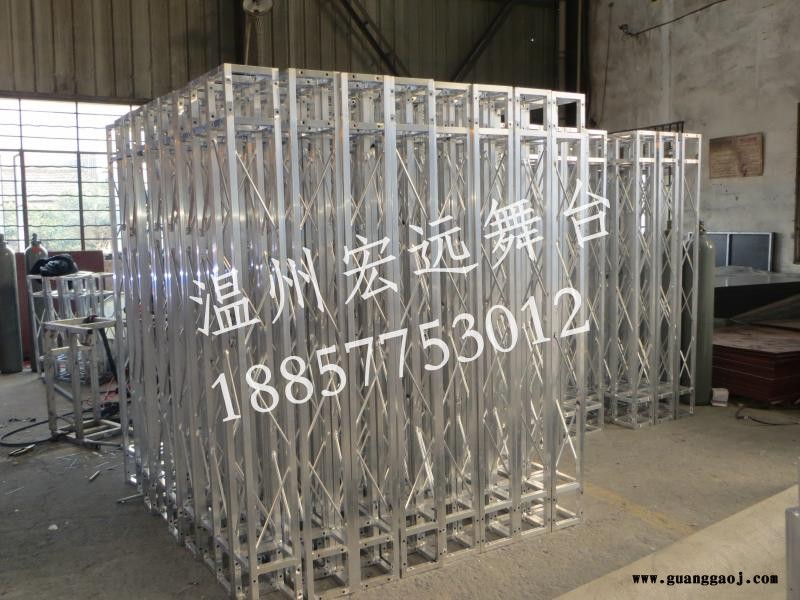 台州演出舞台架桁架 室外庆典舞台灯光架桁架厂 方管圆管铝合金桁架图4