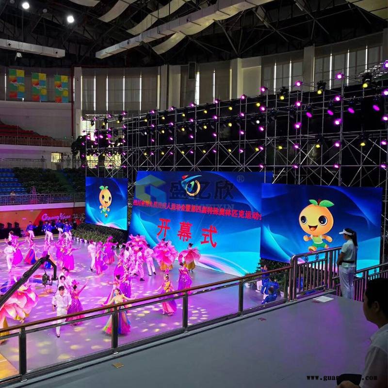 铝合金舞台灯光桁架背景架桁架舞台架大型演出背景架雷亚舞台架LW1912图1