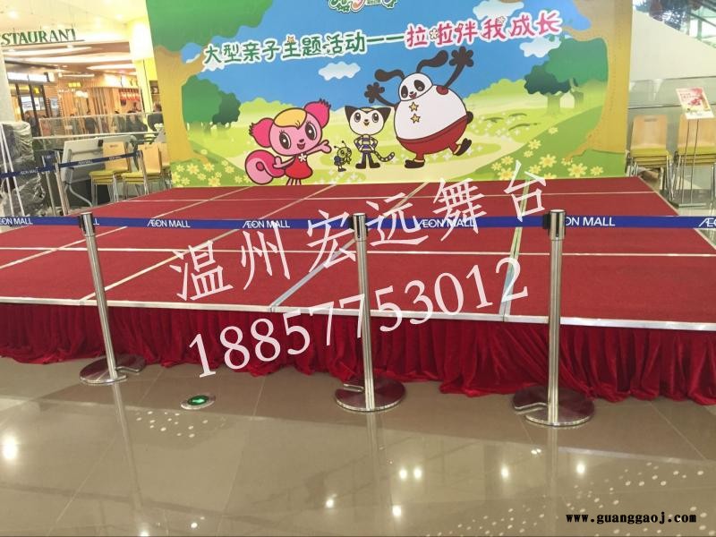 杭州绍兴铝合金折叠舞台 带轮酒店折叠舞台 带轮酒店专用   更加方便移动图5