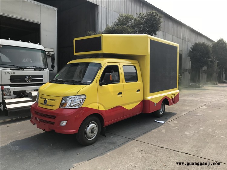 后双轮流动舞台专用汽车 彩屏舞台广告车经销商图8