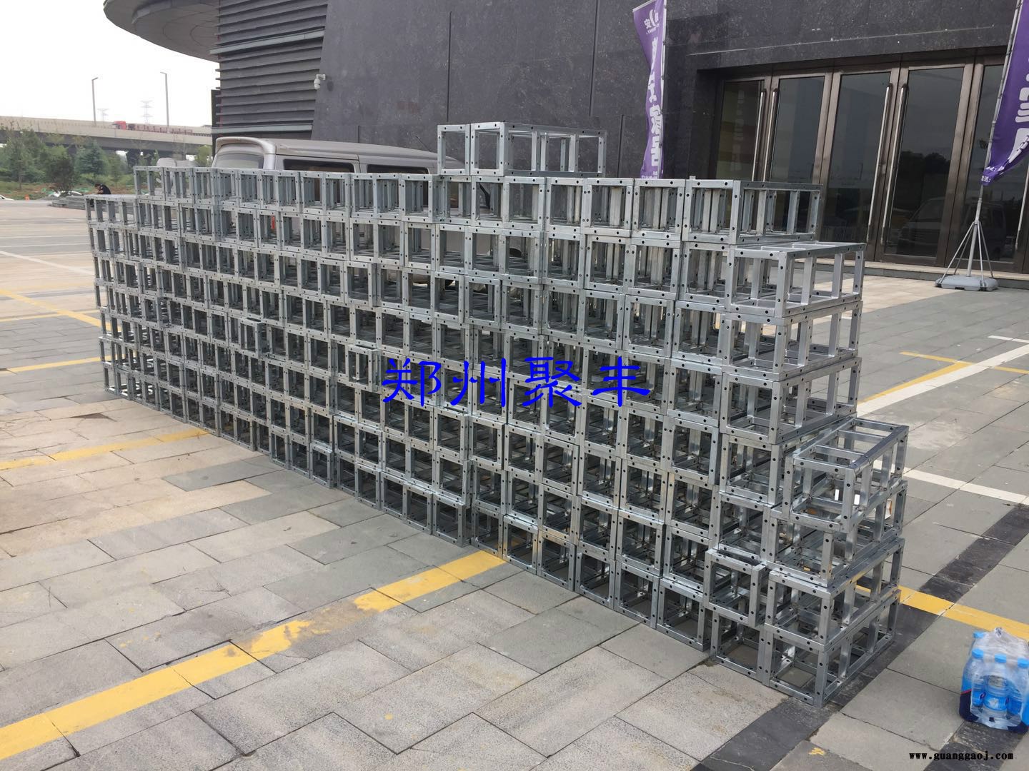 郑州钢铁桁架，灯光架，背景架，方管桁架图2