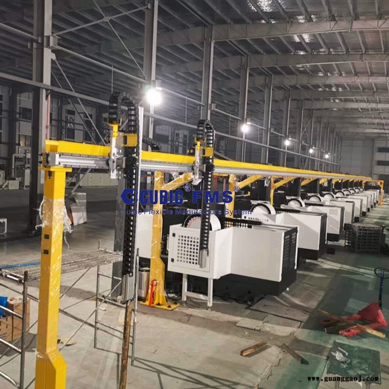 cubic/库比克专业定制车床CNC机床连线桁架上下料机械手图1