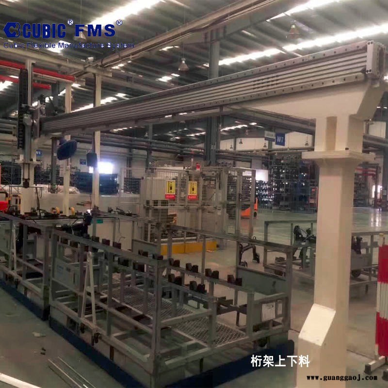 cubic/库比克专业定制车床CNC机床连线桁架上下料机械手图4