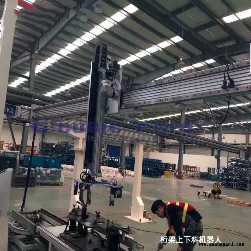 cubic/库比克专业定制车床CNC机床连线桁架上下料机械手图3