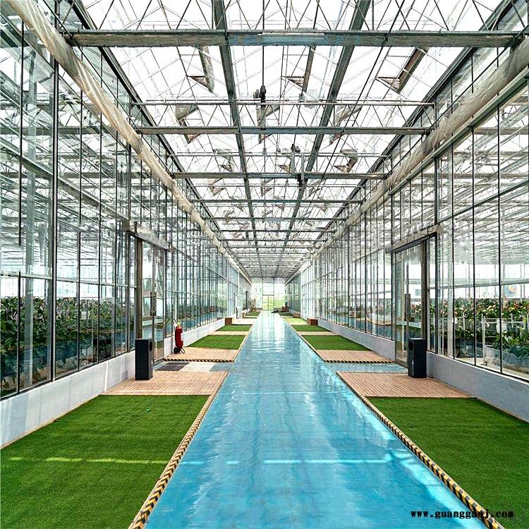 钢管温室大棚建设 钢管温室大棚 钢管桁架排架结构大棚 旭航8图2