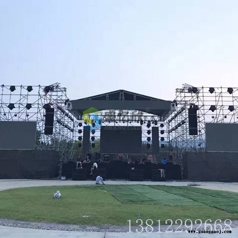 大型舞台灯光架舞台桁架背景架子雷亚架背景架桁架舞台架线阵列音响架LW2005图2
