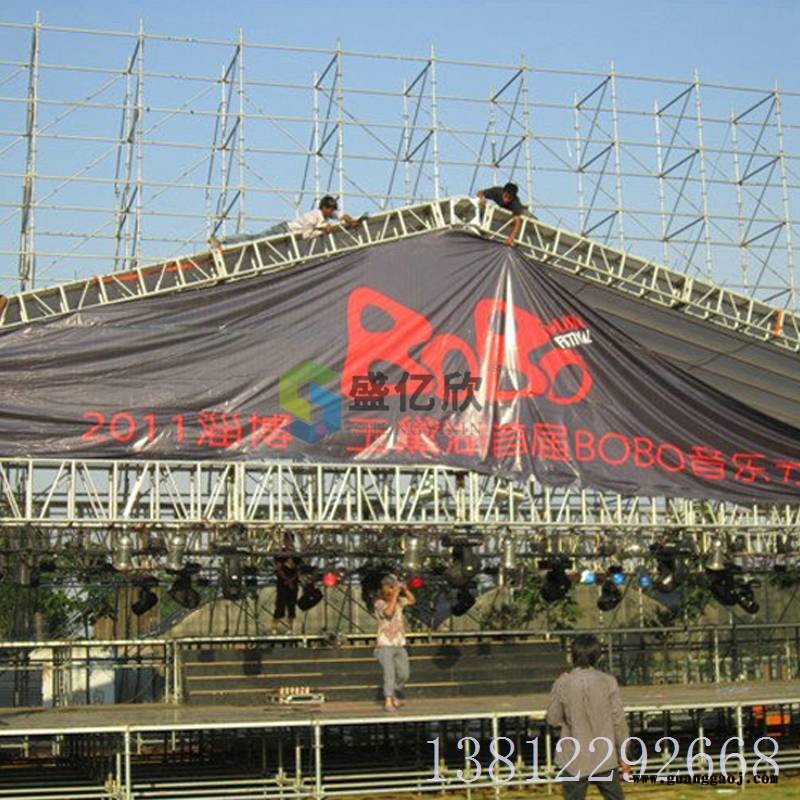 舞台桁架搭建舞台背景架雷亚架舞台雷亚背景架线阵列音响架LW1911图3