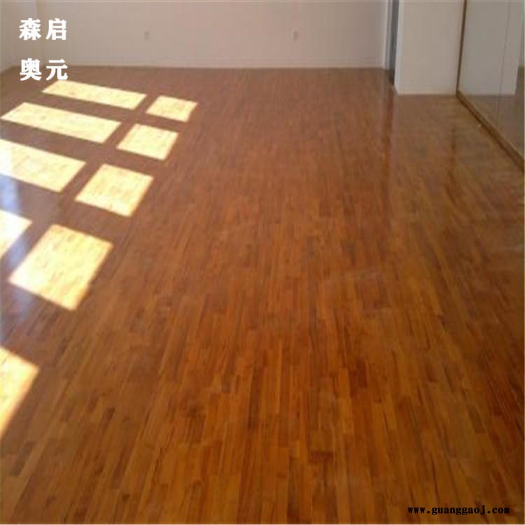 运动木地板 篮球场运动木地板 舞台木地板 体育场用木地板 森启奥元 篮球场木地板图1
