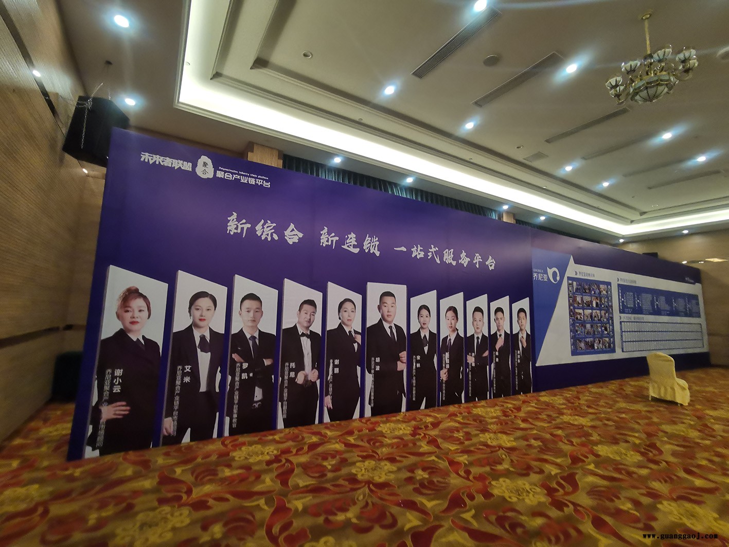 上海活动舞台背景板制作桁架宝丽布背景板出租搭建图2