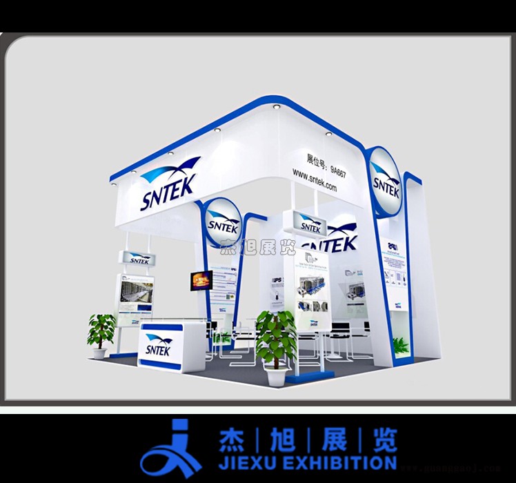 广州展览设计、展台制作搭建、展柜桌椅租赁、桁架铝材搭建图2