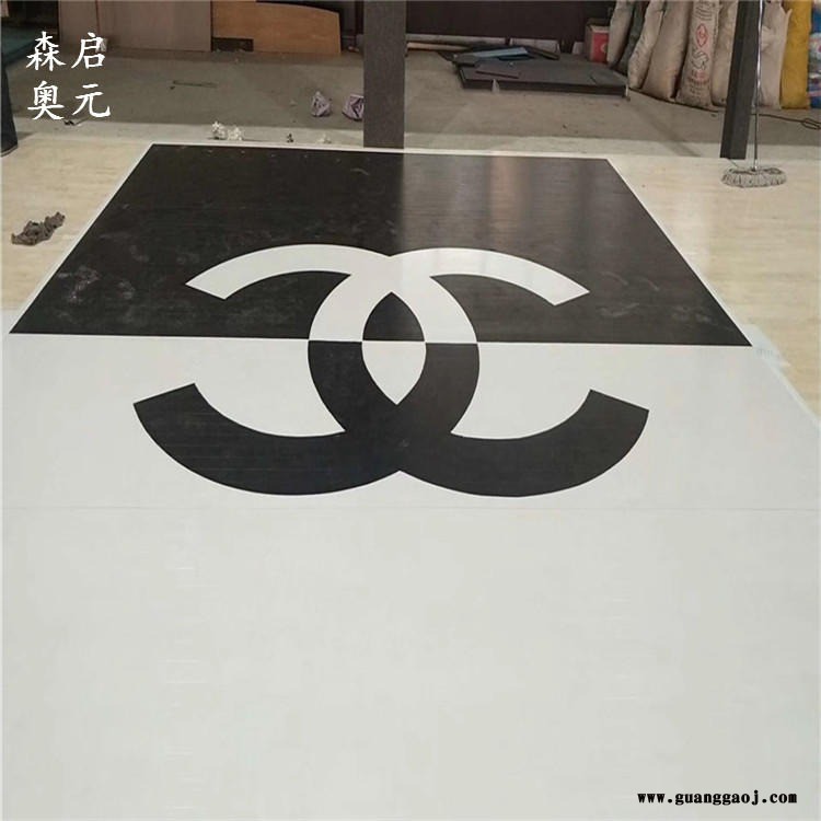 福建厦门 森启奥元 篮球馆木地板 黑色舞台木地板  运动木地板 安装价格图1