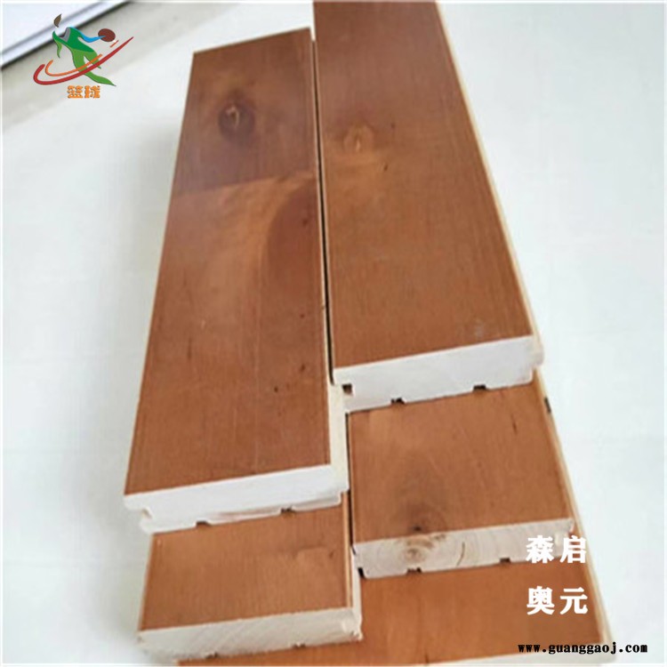室内羽毛球木地板 体育运动地板舞台木地板 篮球馆实木地板 篮球木地板 森启奥元图2