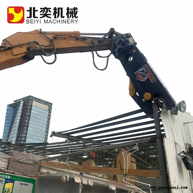 北奕机械徐保路拆解鹰嘴剪报废车钢构剪切厂房拆除拆解工厂桁架金属回收挖掘机鹰嘴剪图3