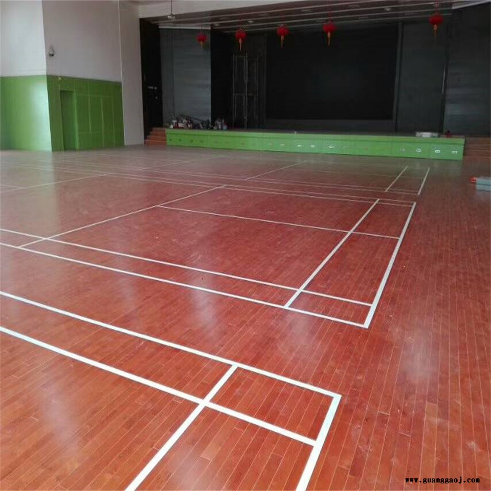 凯洁地板 24mm企口体育场木地板 竞秀健身房木地板 株洲舞台木地板图3