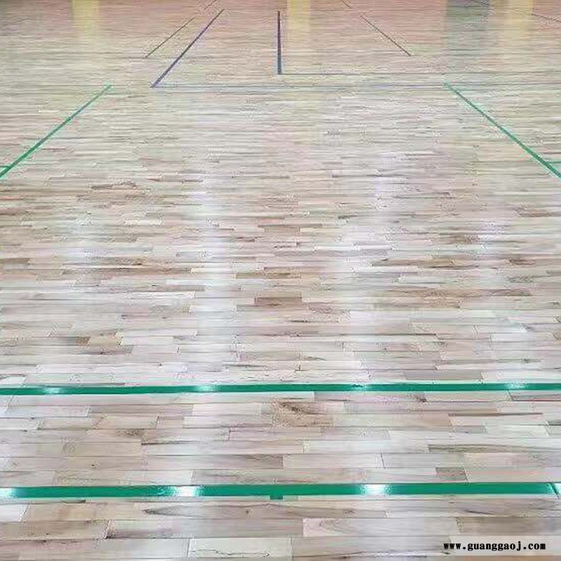 室内篮球场木地板  舞台运动地板 羽毛球专用枫木地板 森舒直供图1