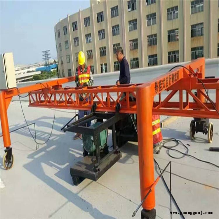 路邦机械订做悬轨式路面刻纹机桁架刻纹机路面防滑刻纹机图2