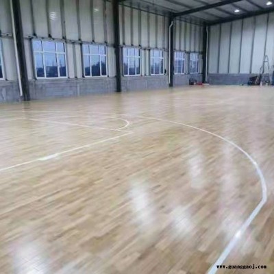 室内篮球场实木地板 体育馆专用运动地板 舞台专用健身房羽毛球馆 森舒制造