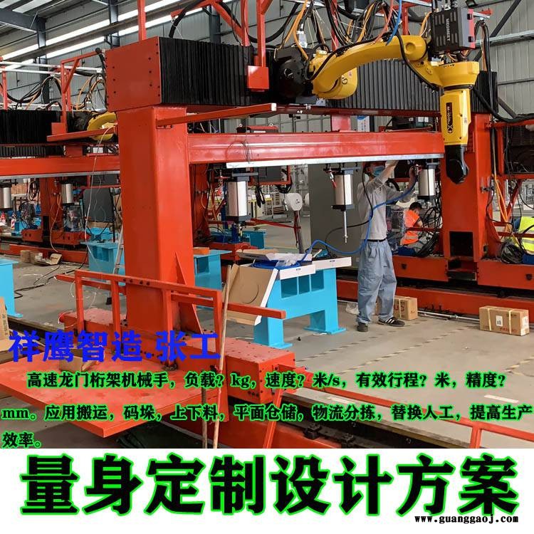 供应祥鹰制造非标重型重载直线滑台模组高速精密搬运码垛上下料龙门桁架机械手图3
