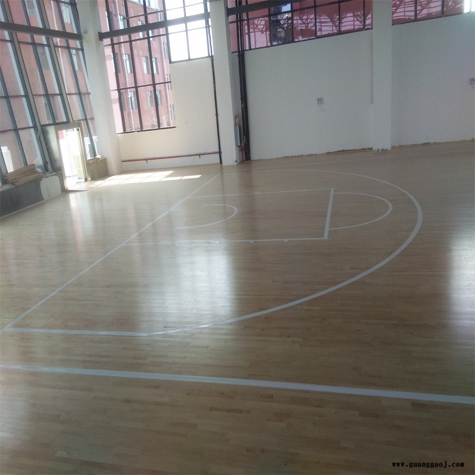 凯洁地板 橡木篮球实木地板色差 崇礼健身房木地板 老城舞台木地板图2