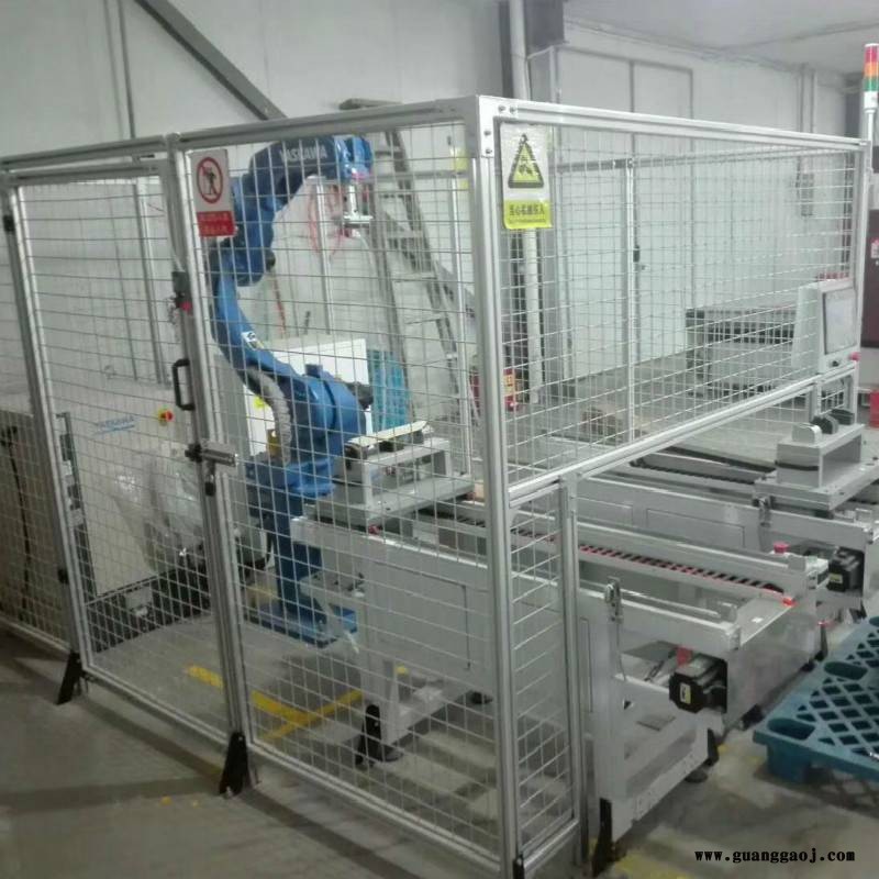 厂家加工铝型材机器人安全围栏 车间自动化流水线桁架机械手围栏图1