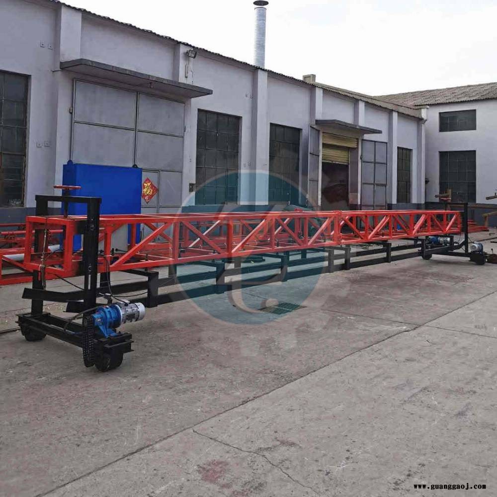 包头市混凝土轨道式拉毛机高速公路桁架拉毛机施工图片