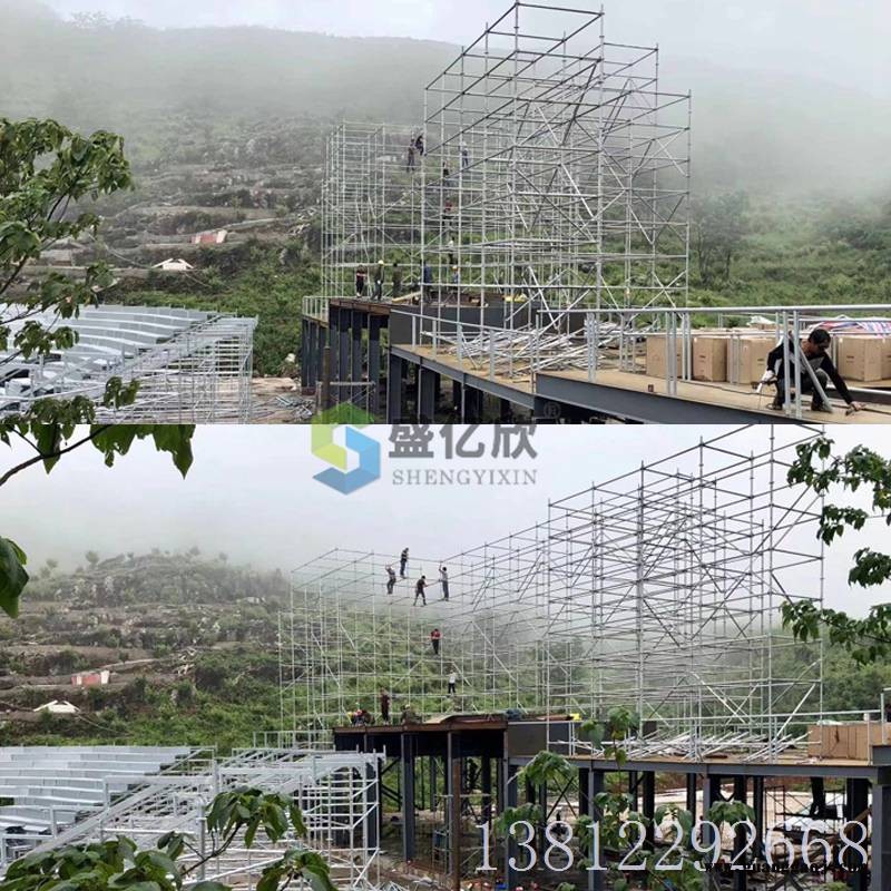 桁架生产厂家出售舞台雷亚架盘扣式雷亚脚手架演出雷亚架灯光架LW1911图2