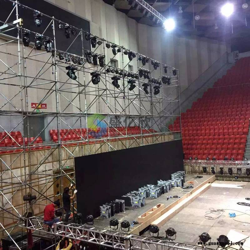 桁架生产厂家出售舞台雷亚架盘扣式雷亚脚手架演出雷亚架灯光架LW1911