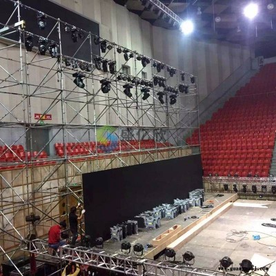 桁架生产厂家出售舞台雷亚架盘扣式雷亚脚手架演出雷亚架灯光架LW1911